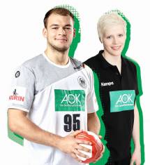 Die Schirmherren des AOK-Star-Trainings: Paul Drux und Clara Woltering no-img