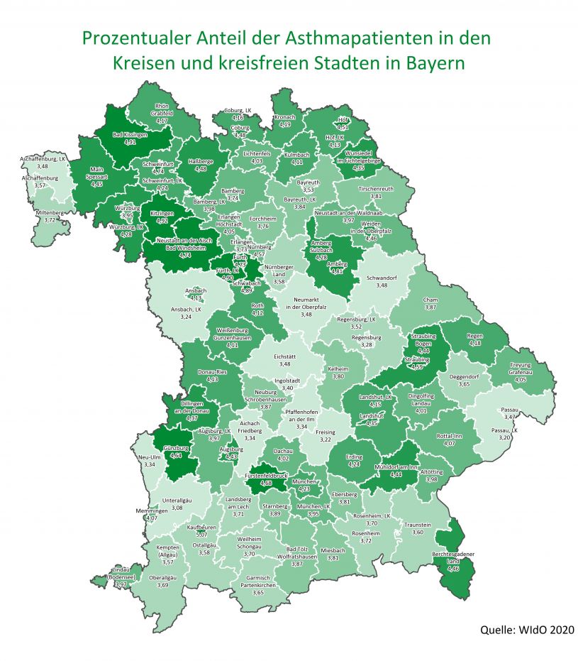 In Stadt Und Landkreis Bayreuth Sind Weniger Menschen An Asthma Erkran