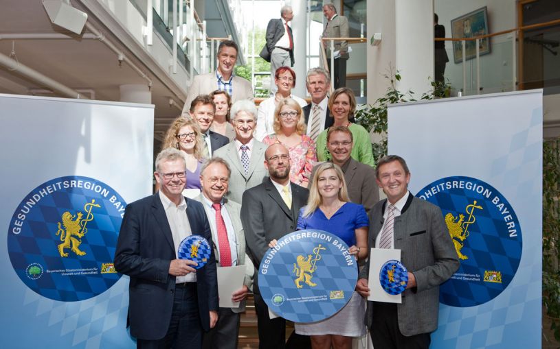 Deputy Mayor Thomas Ebersberger, Sonja Haas, Andreas Munder, Dr. Peter Schmied, Sandra Schneider, Dr. Volker Audorff, Dr. Ulrich Megerle, Herr Gernot Gebauer, Dr. Petra Beermann, Dr. Gitte Händel, Roland Ranftl, State Secretary Melanie Huml, Eva Rundholz, Ferdinand Reb, Administrative Head of the District Herrmann Hübner